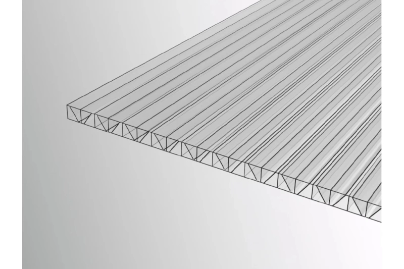 Поликарбонат сотовый 4мм Полигаль Усиленный